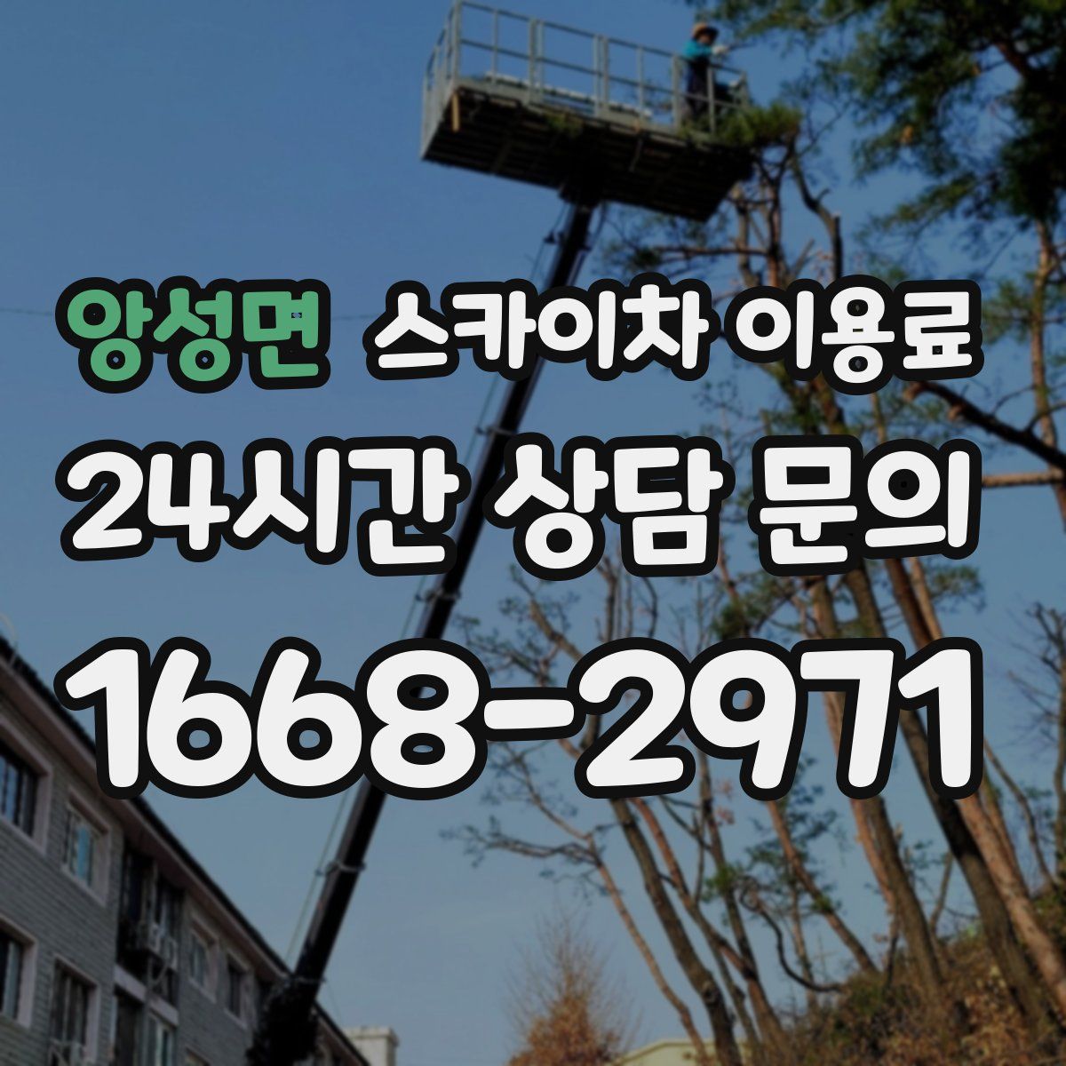 앙성면 스카이차 이용료