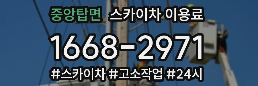 중앙탑면 스카이차 이용료