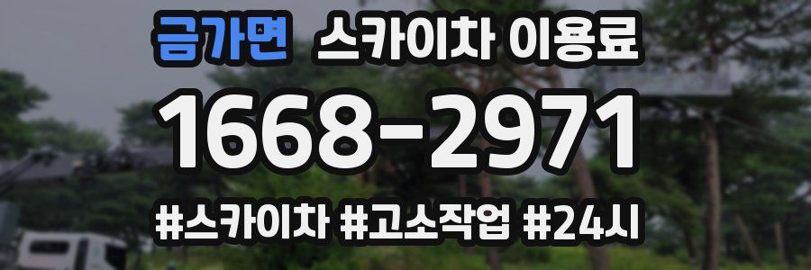 금가면 스카이차 이용료