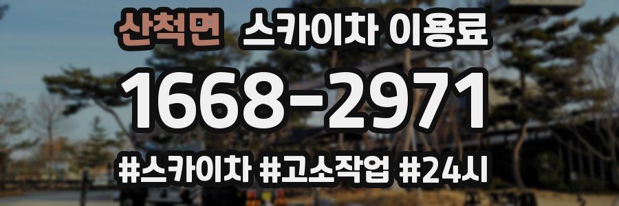 산척면 스카이차 이용료