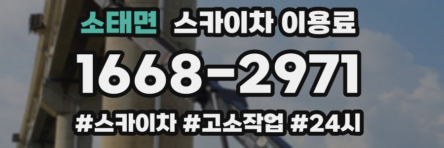 소태면 스카이차 이용료