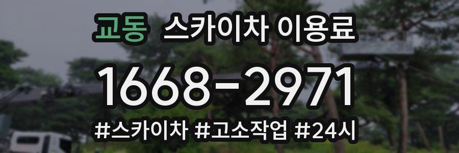 교동 스카이차 이용료