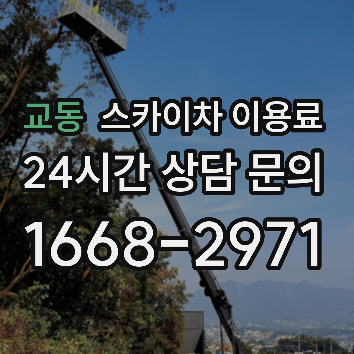 교동 스카이차 이용료
