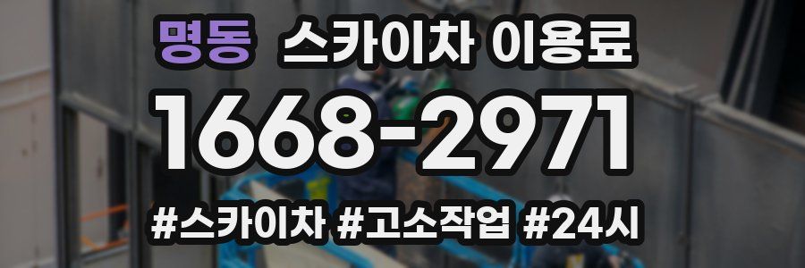 명동 스카이차 이용료