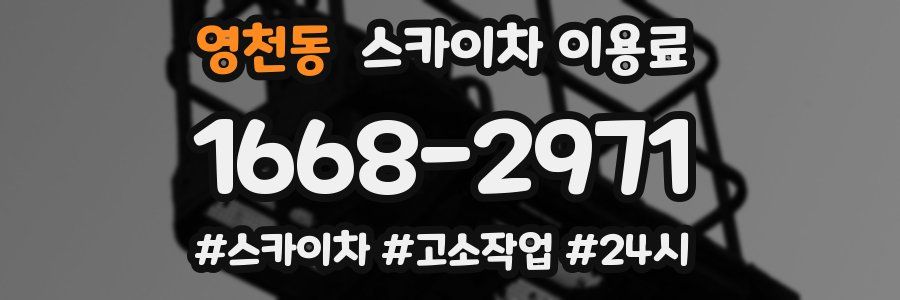 영천동 스카이차 이용료