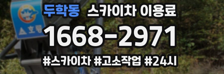 두학동 스카이차 이용료