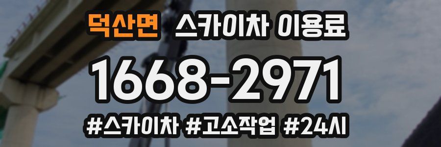 덕산면 스카이차 이용료