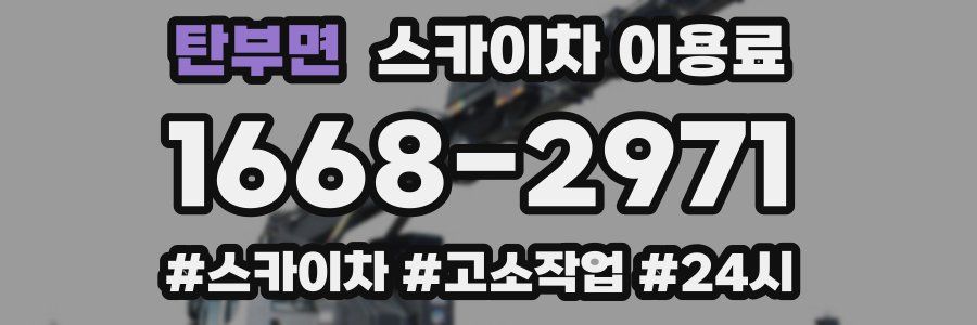 탄부면 스카이차 이용료