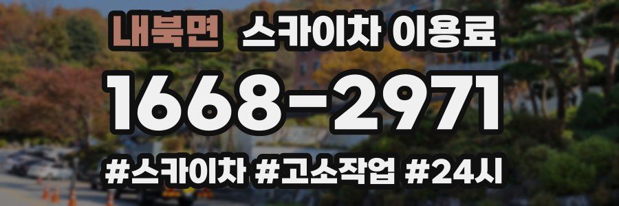 내북면 스카이차 이용료