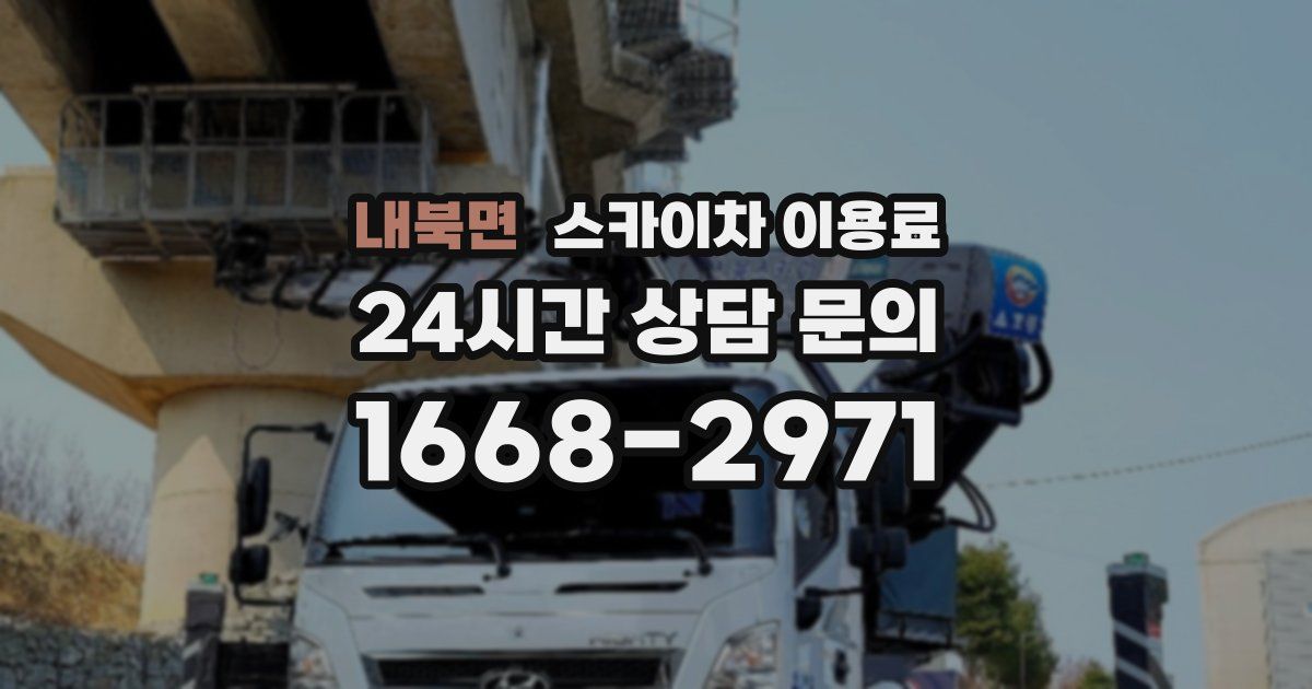 내북면 스카이차 이용료