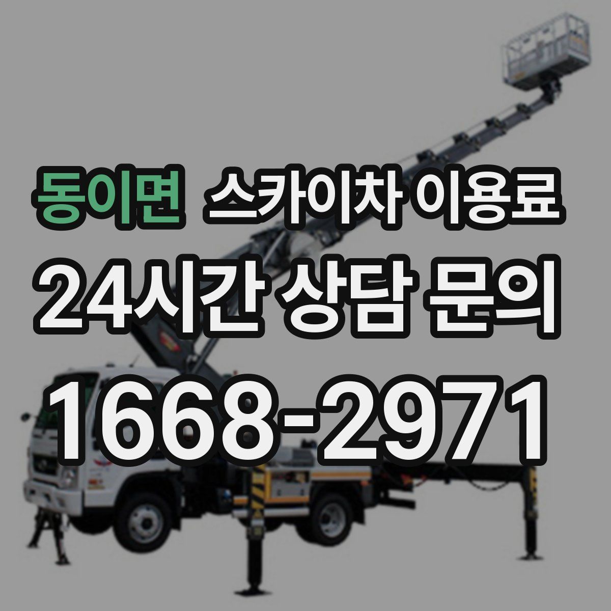동이면 스카이차 이용료