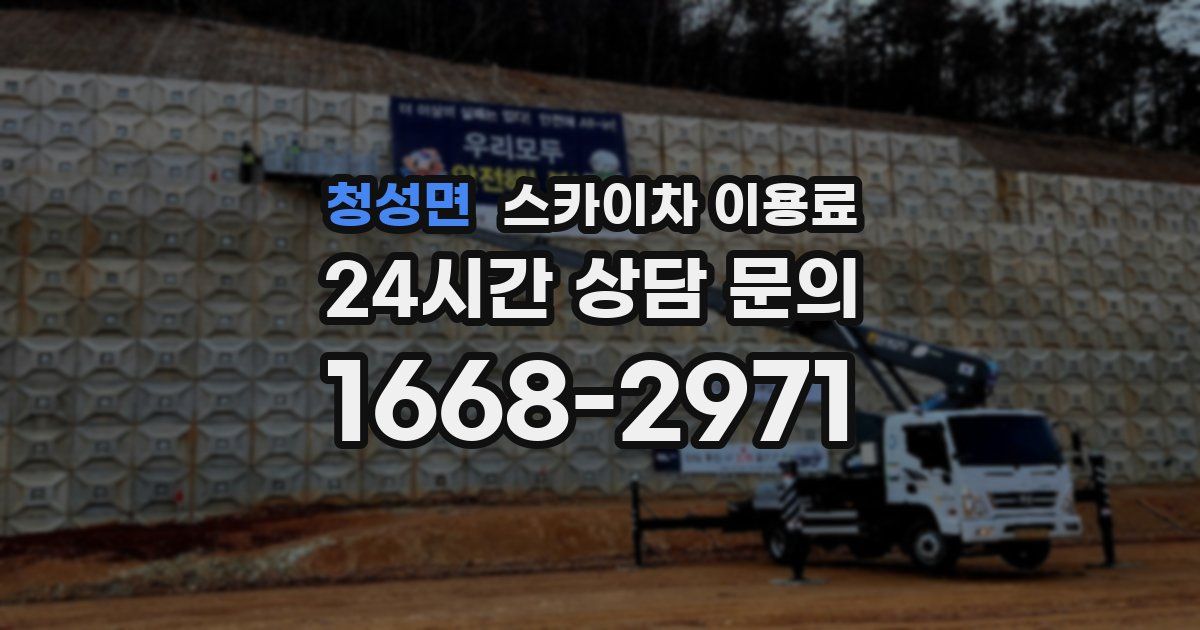 청성면 스카이차 이용료