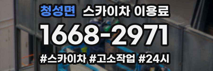 청성면 스카이차 이용료