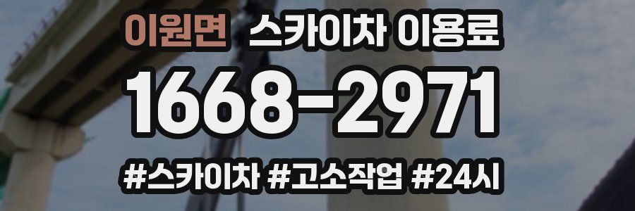 이원면 스카이차 이용료