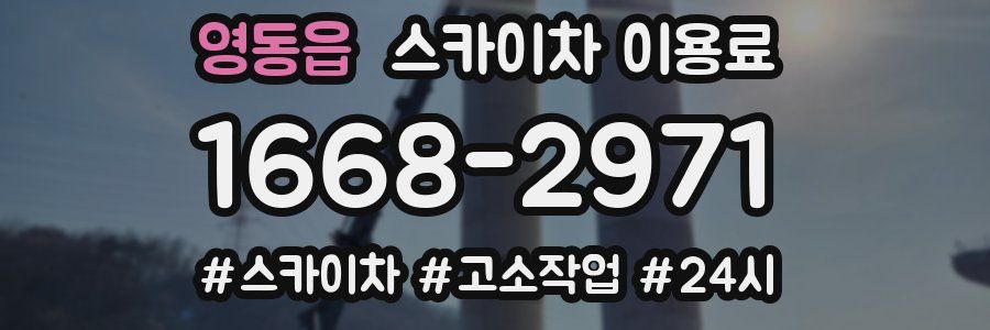 영동읍 스카이차 이용료