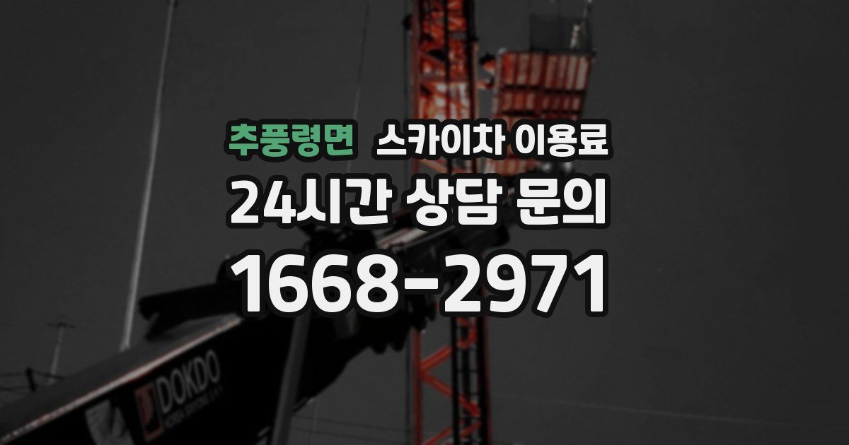 추풍령면 스카이차 이용료