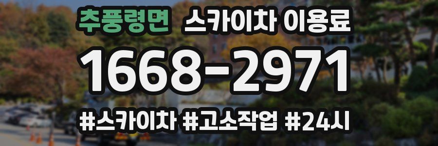 추풍령면 스카이차 이용료