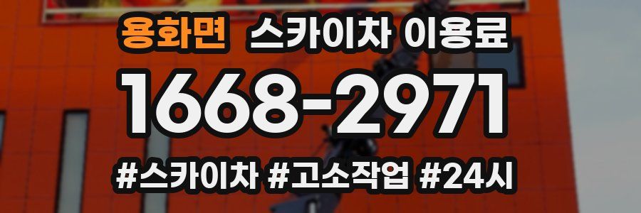 용화면 스카이차 이용료