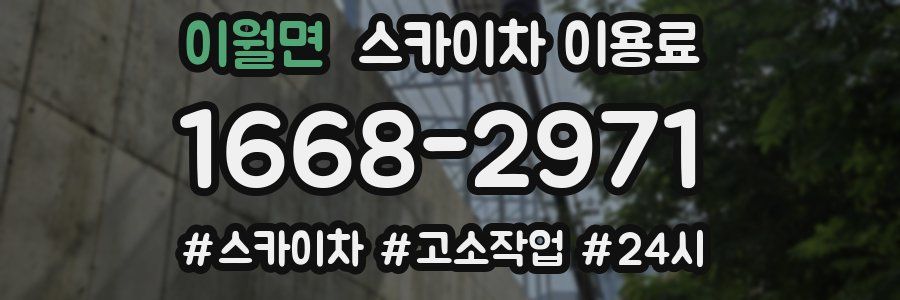 이월면 스카이차 이용료