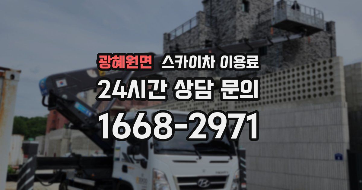 광혜원면 스카이차 이용료