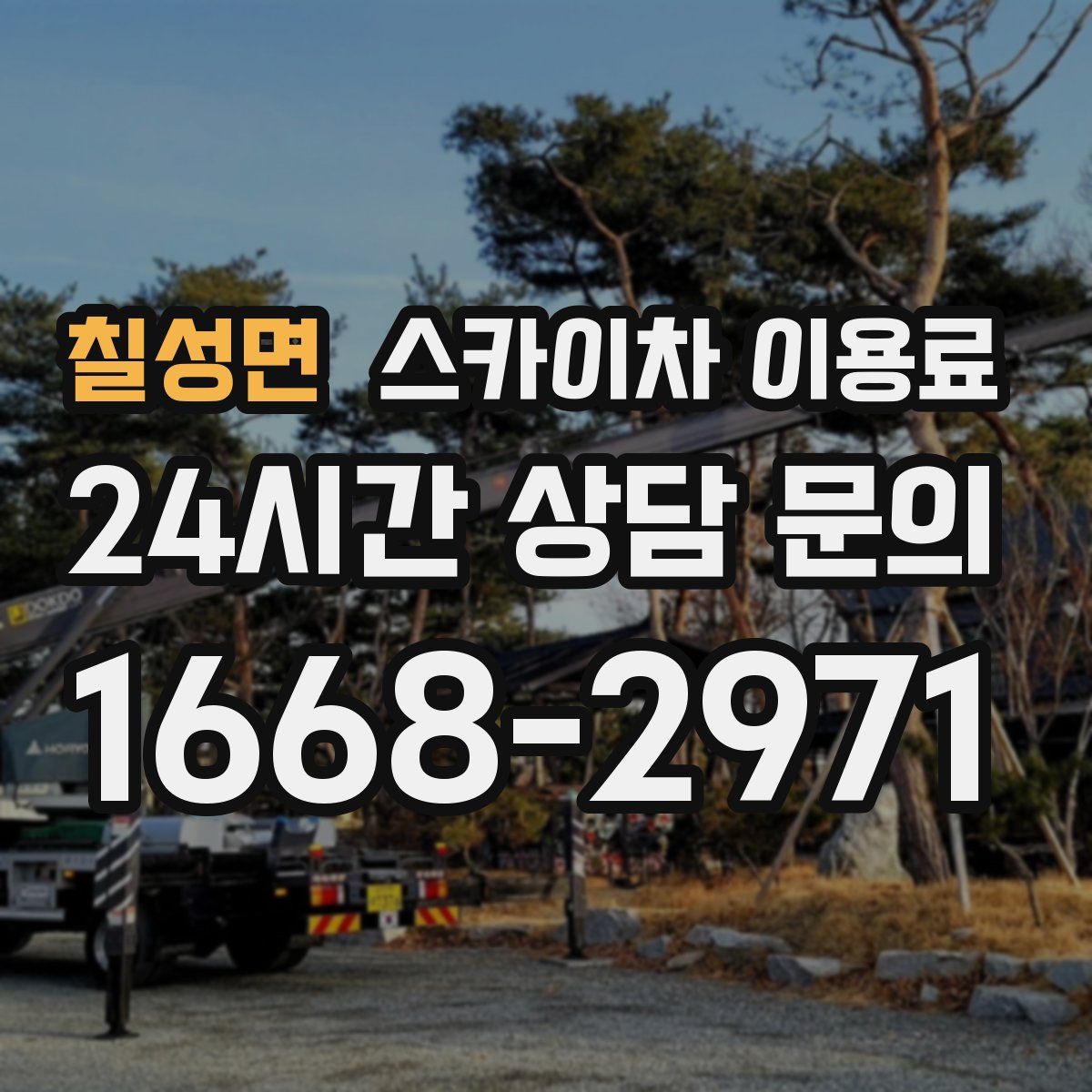 칠성면 스카이차 이용료
