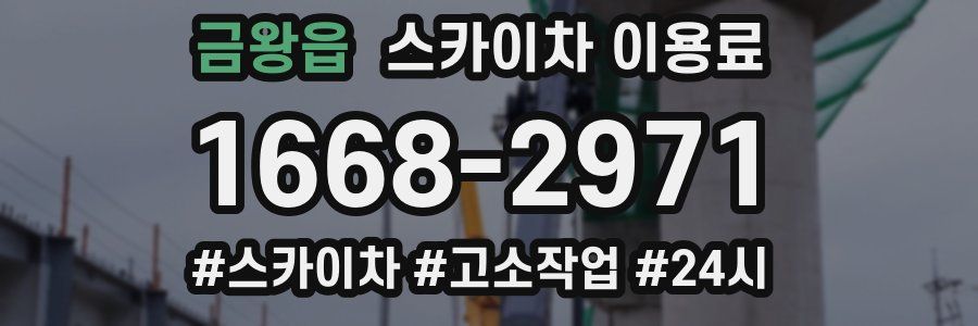 금왕읍 스카이차 이용료