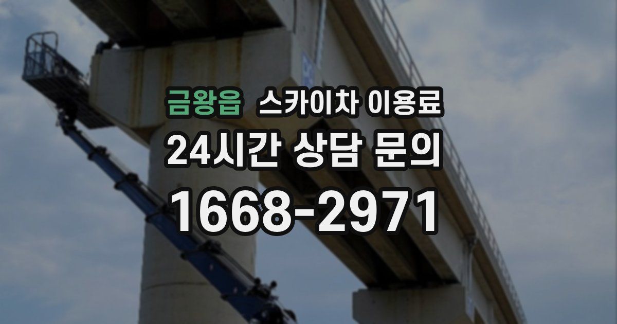 금왕읍 스카이차 이용료