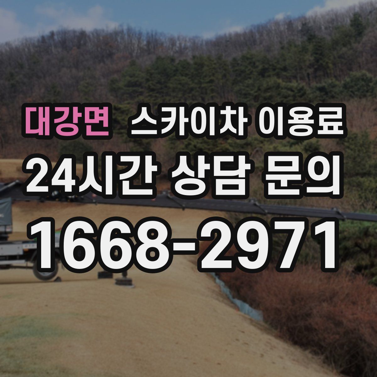 대강면 스카이차 이용료