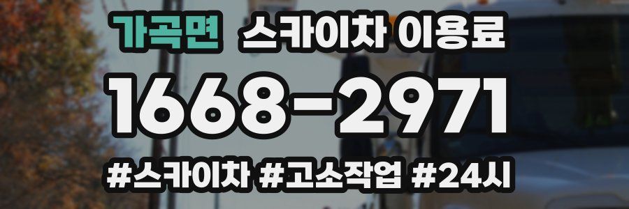 가곡면 스카이차 이용료