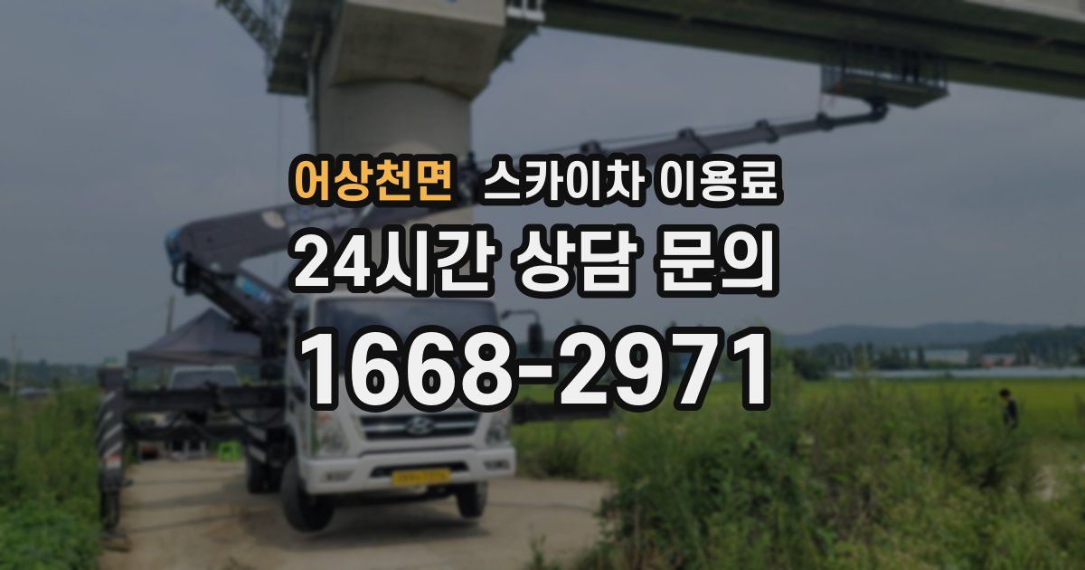 어상천면 스카이차 이용료