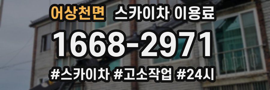 어상천면 스카이차 이용료