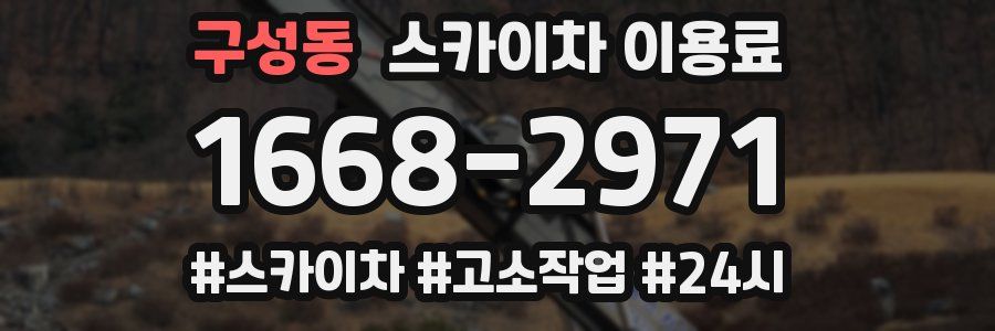 구성동 스카이차 이용료