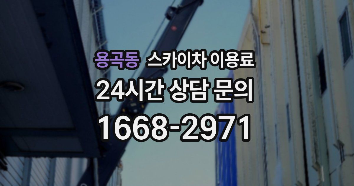 용곡동 스카이차 이용료