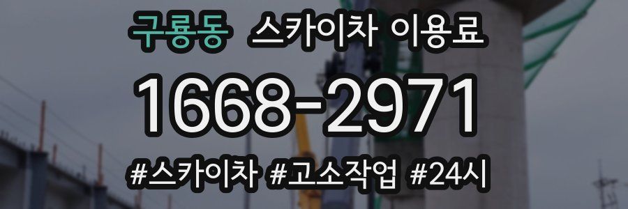 구룡동 스카이차 이용료