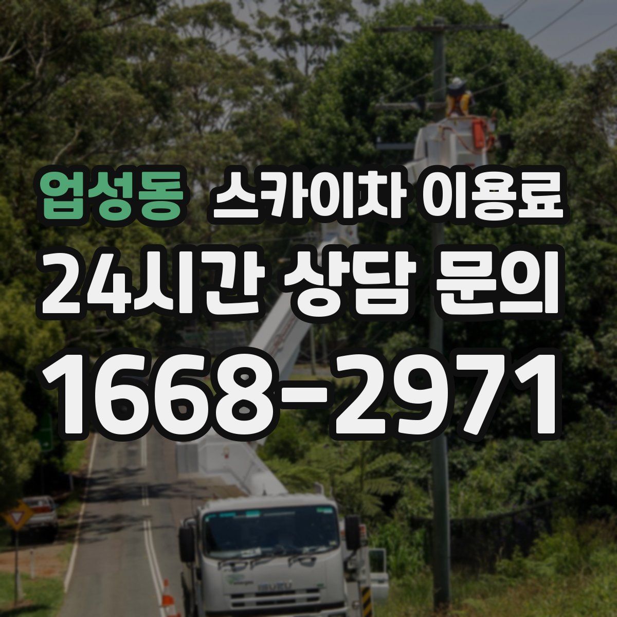 업성동 스카이차 이용료