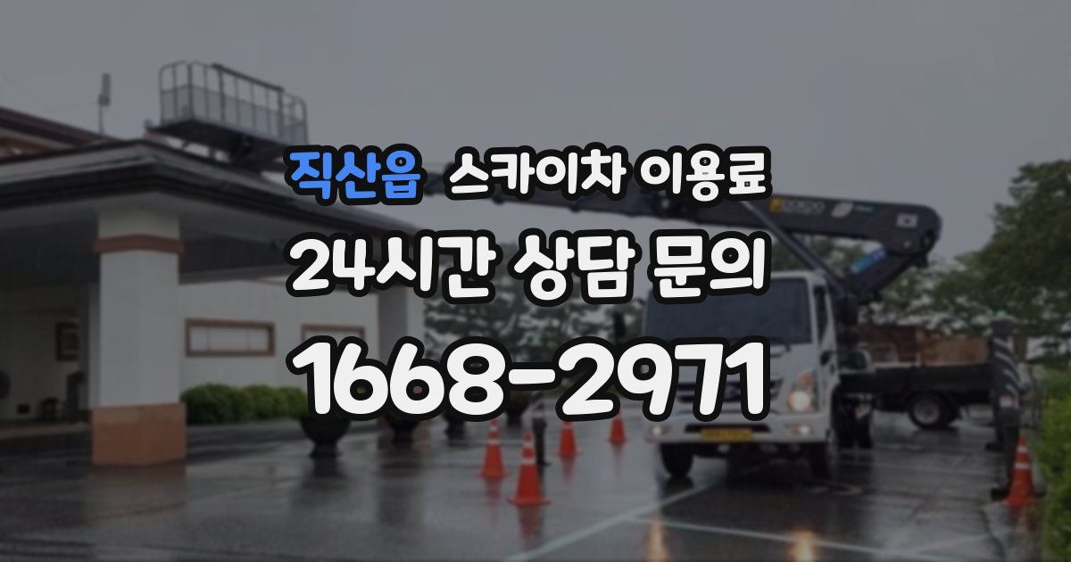 직산읍 스카이차 이용료