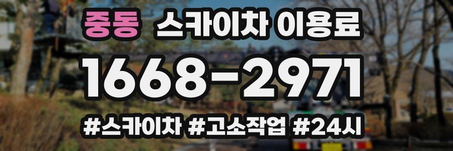중동 스카이차 이용료