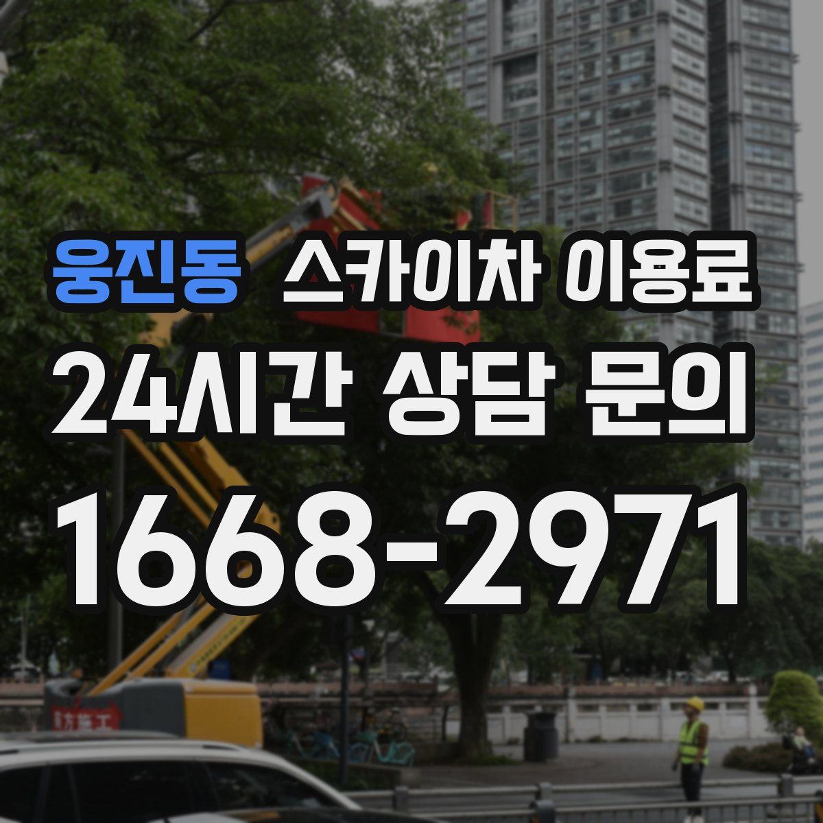 웅진동 스카이차 이용료