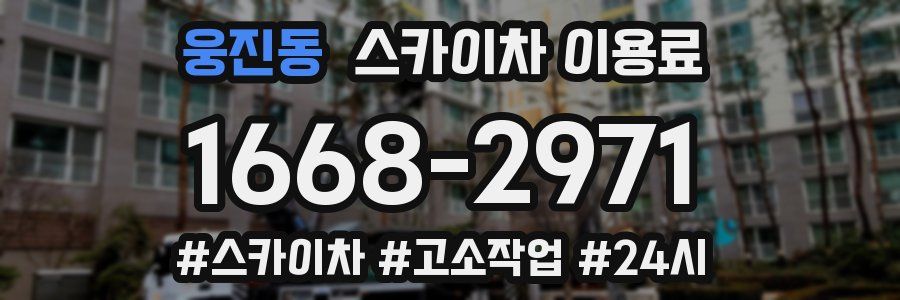 웅진동 스카이차 이용료
