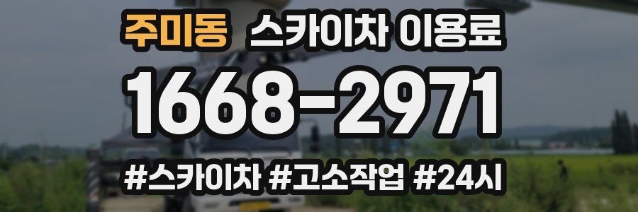 주미동 스카이차 이용료