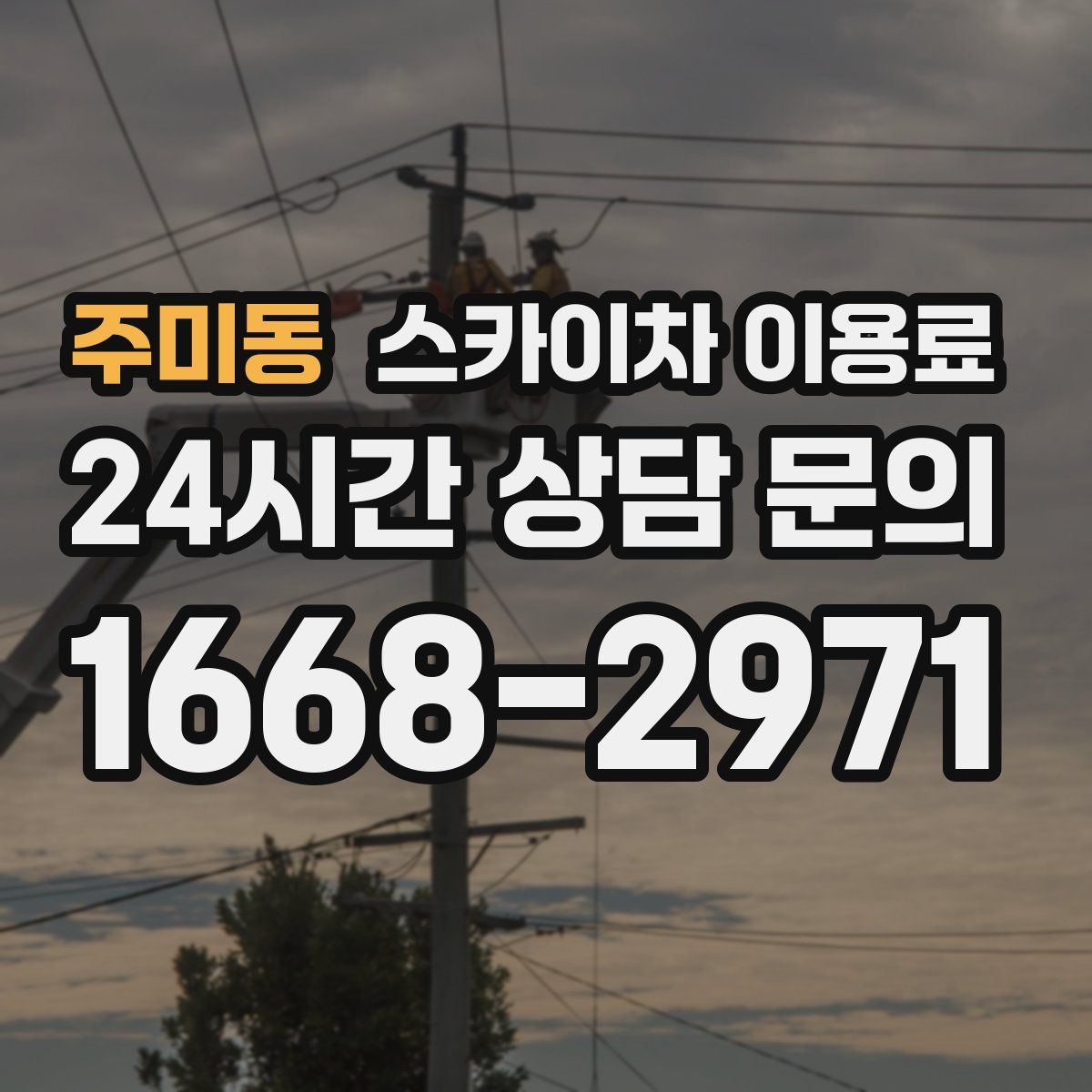 주미동 스카이차 이용료