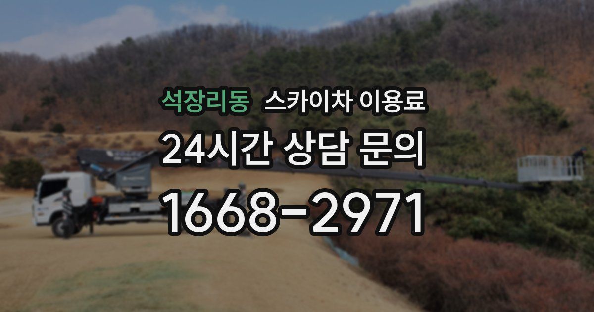 석장리동 스카이차 이용료