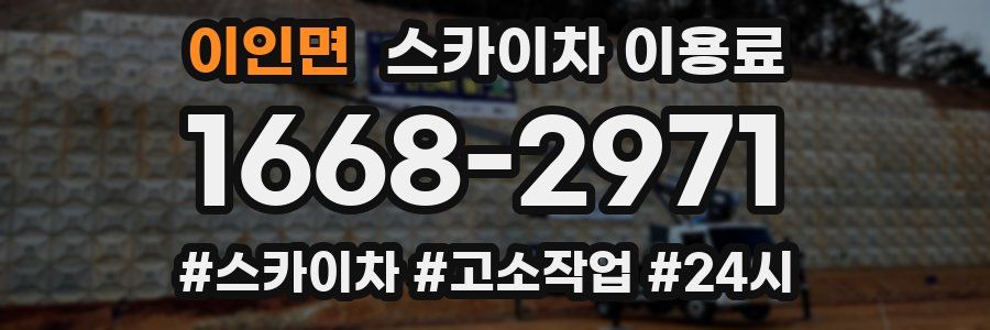 이인면 스카이차 이용료