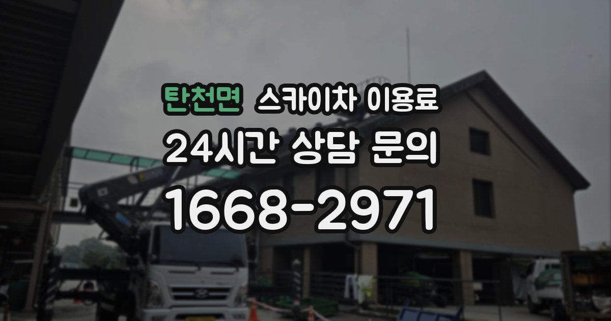 탄천면 스카이차 이용료