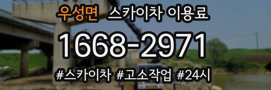 우성면 스카이차 이용료