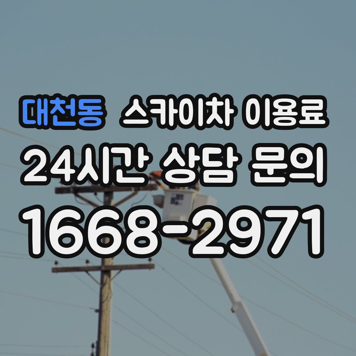 대천동 스카이차 이용료