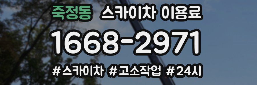 죽정동 스카이차 이용료