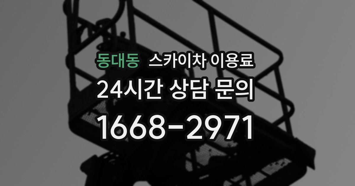 동대동 스카이차 이용료