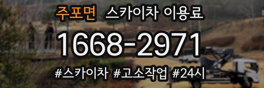 주포면 스카이차 이용료