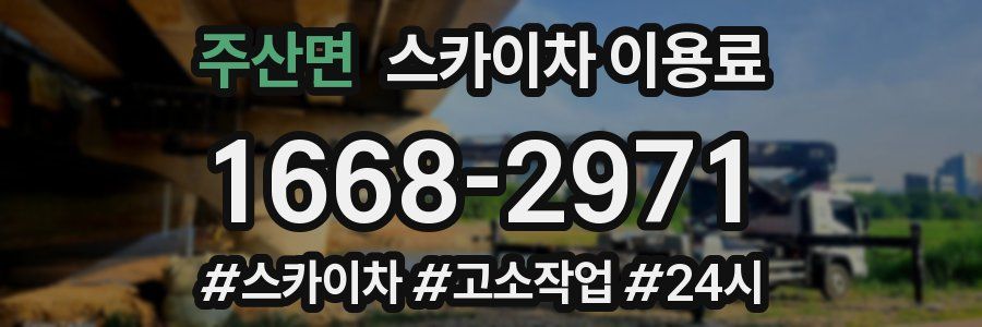 주산면 스카이차 이용료